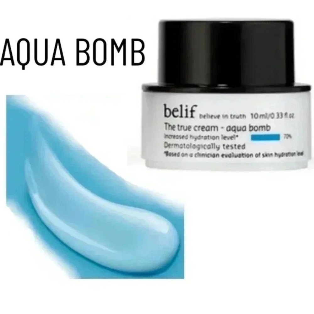 💦 BELIF The True Cream + Aqua Bomb Eye Gel Set of Minis - Picture 2 of 10